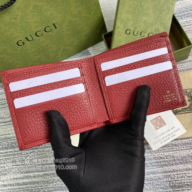 Gucci顶级男女包包 古驰哆啦A梦双折短夹钱包 Gucci翻盖零钱包 647802  gdj1606
